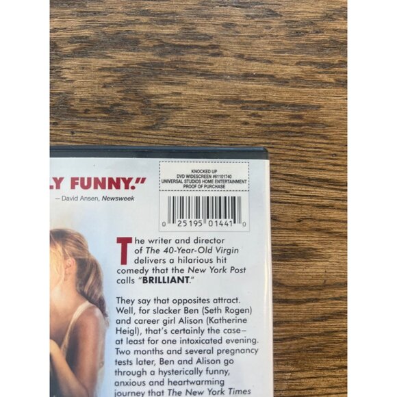 Knocked Up 2007 DVD Widescreen Comedy Seth Rogen Katherine Heigl Pre-Owned - Picture 4 of 4